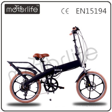 MOTORLIFE/OEM brand EN15194 36v 250w electric bike, folding ebike, motor bicycle with basket